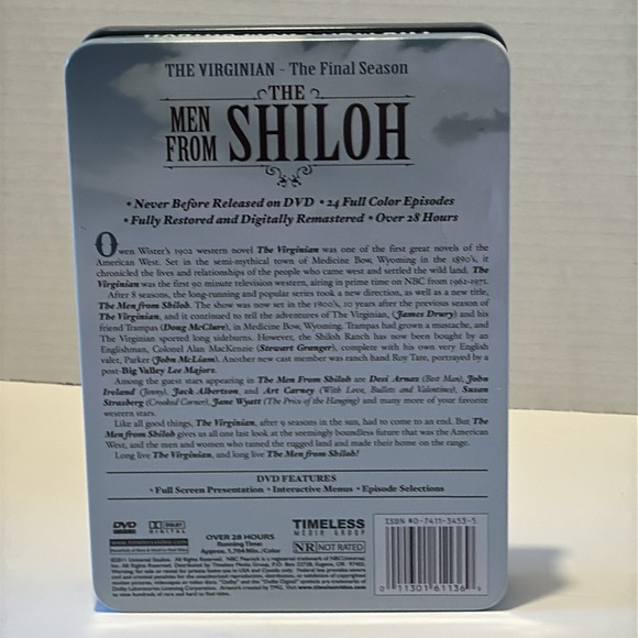 The Virginian The Final Season The Men From Shiloh 8 DVD Set in Tin - Picture 2 of 4